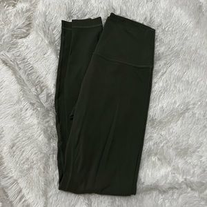 Lululemon sage green align high rise leggins